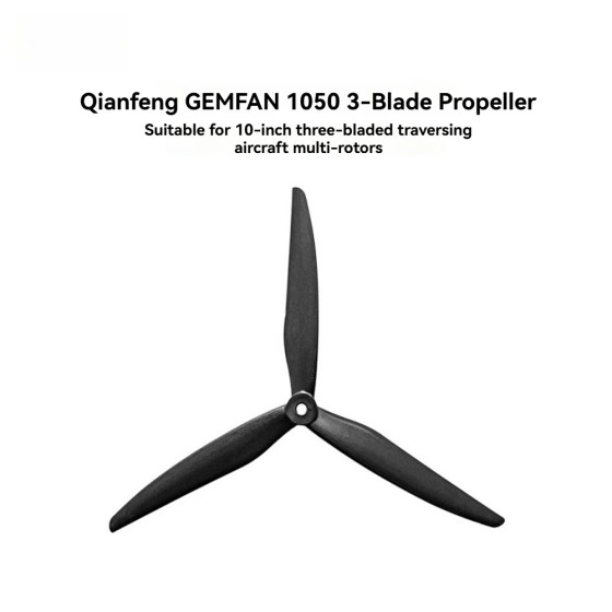 Hot Sales 3-blade Fiberglass Nylon Propeller Blade 1050 Forward and Reverse 10-inch Three-bladed Traverser Multirotor